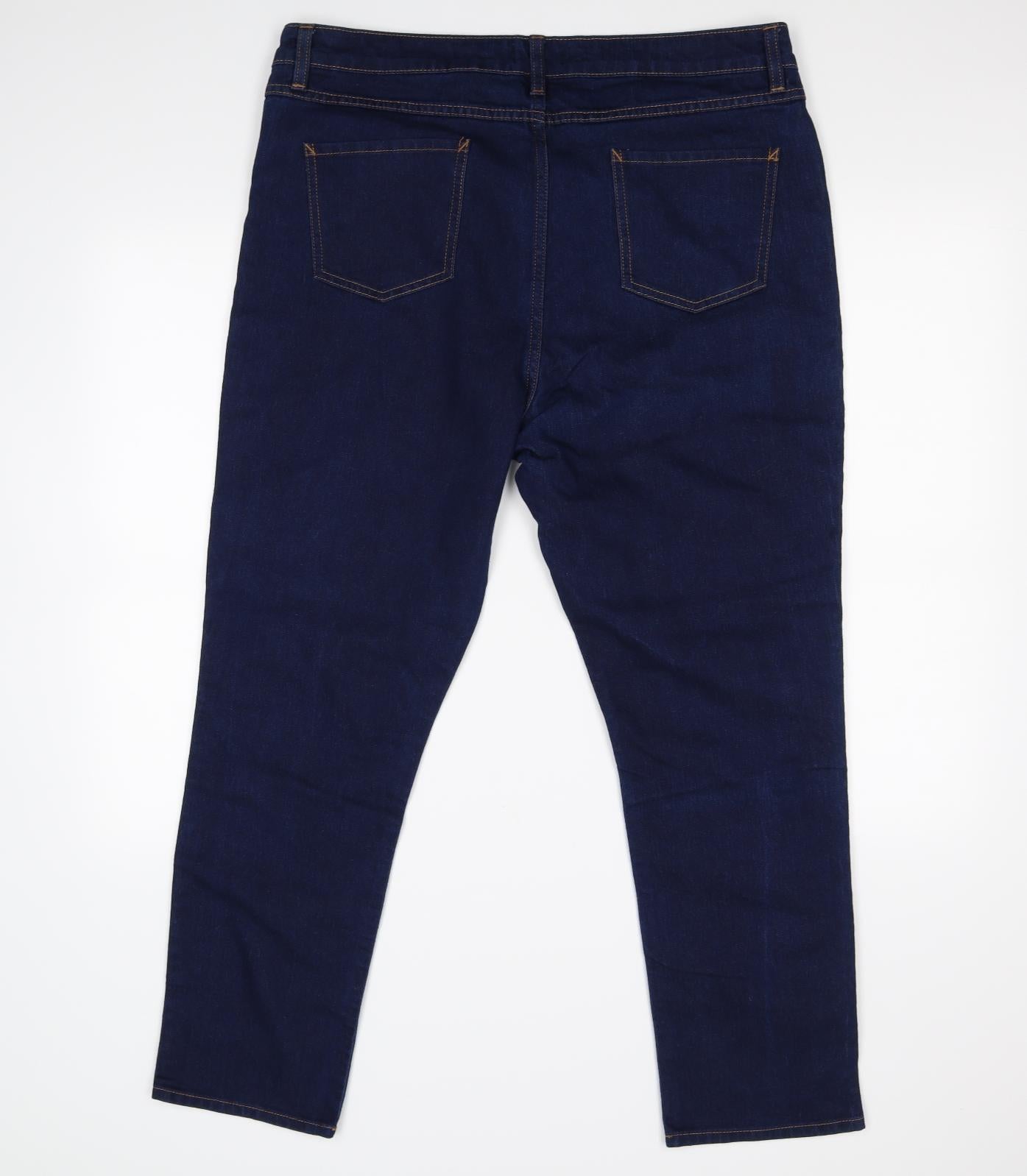 Preworn Womens Blue   Straight Jeans Size 18 L29 in