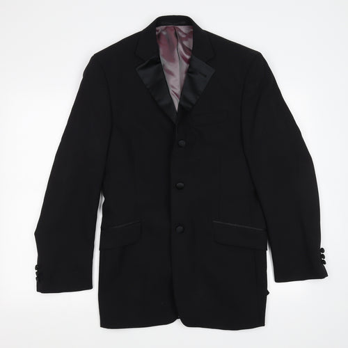 Preworn Mens Black   Jacket Suit Size M