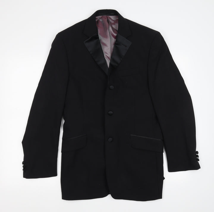 Preworn Mens Black   Jacket Suit Size M