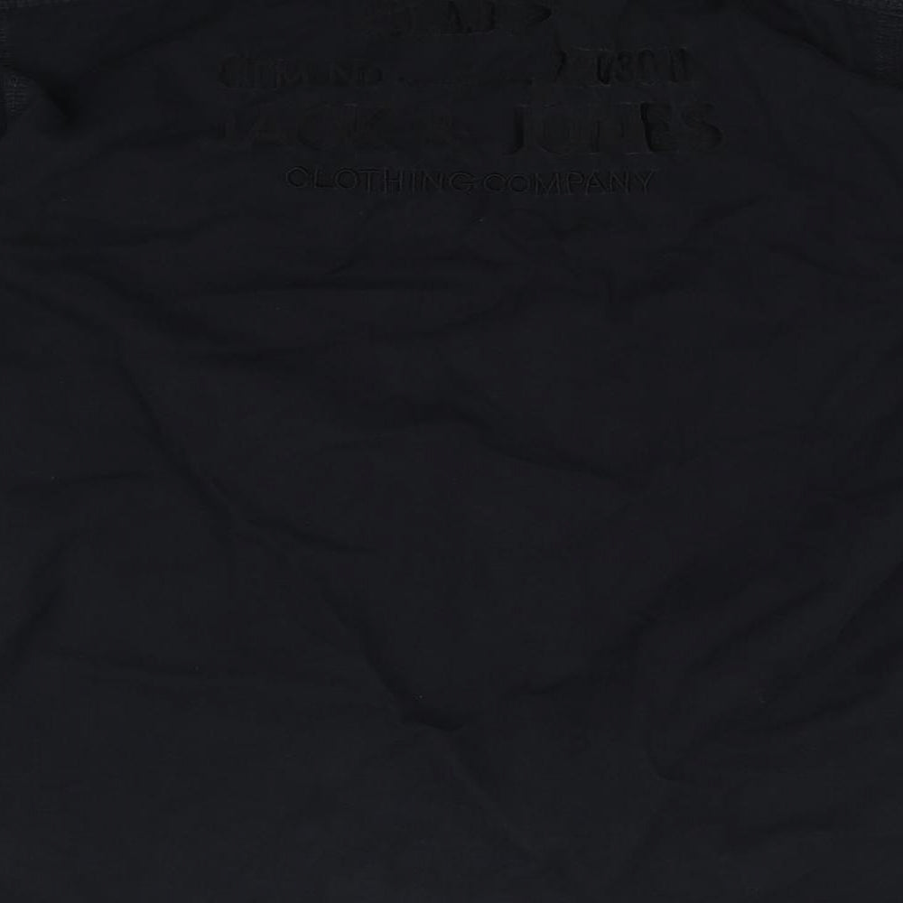 JACK & JONES Mens Black    Dress Shirt Size L