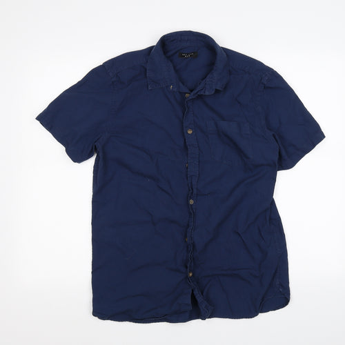 New Look Mens Blue    Button-Up Size M