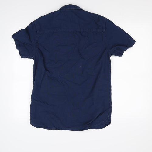 New Look Mens Blue    Button-Up Size M