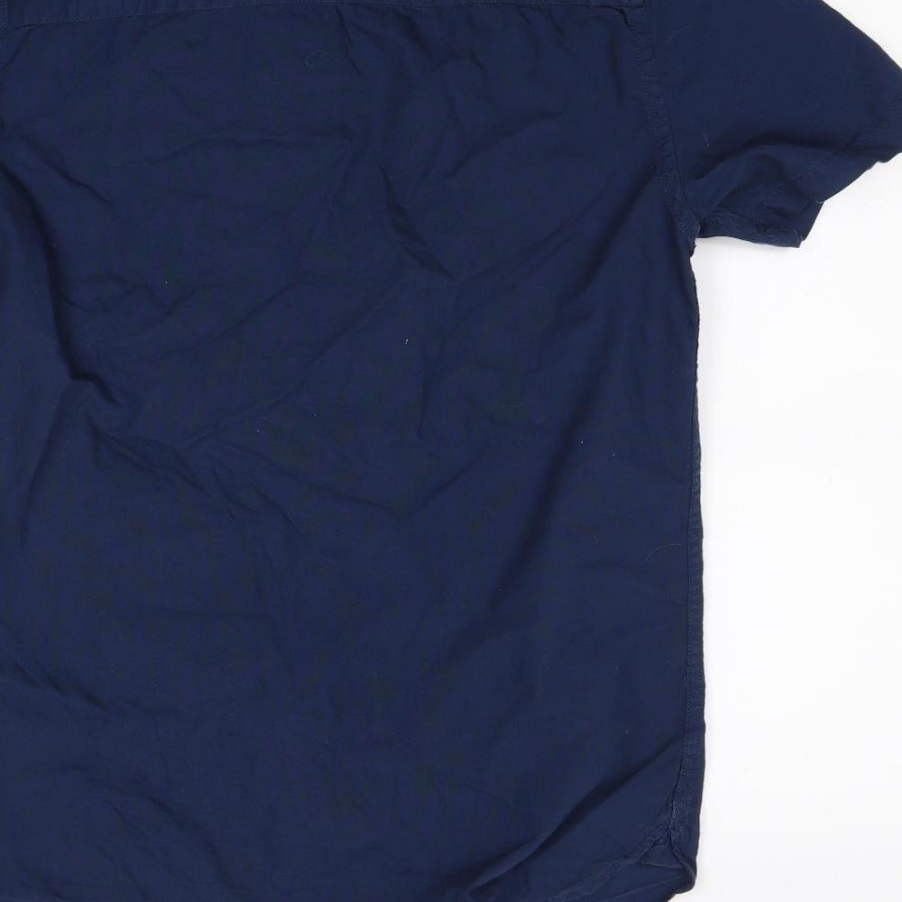 New Look Mens Blue    Button-Up Size M