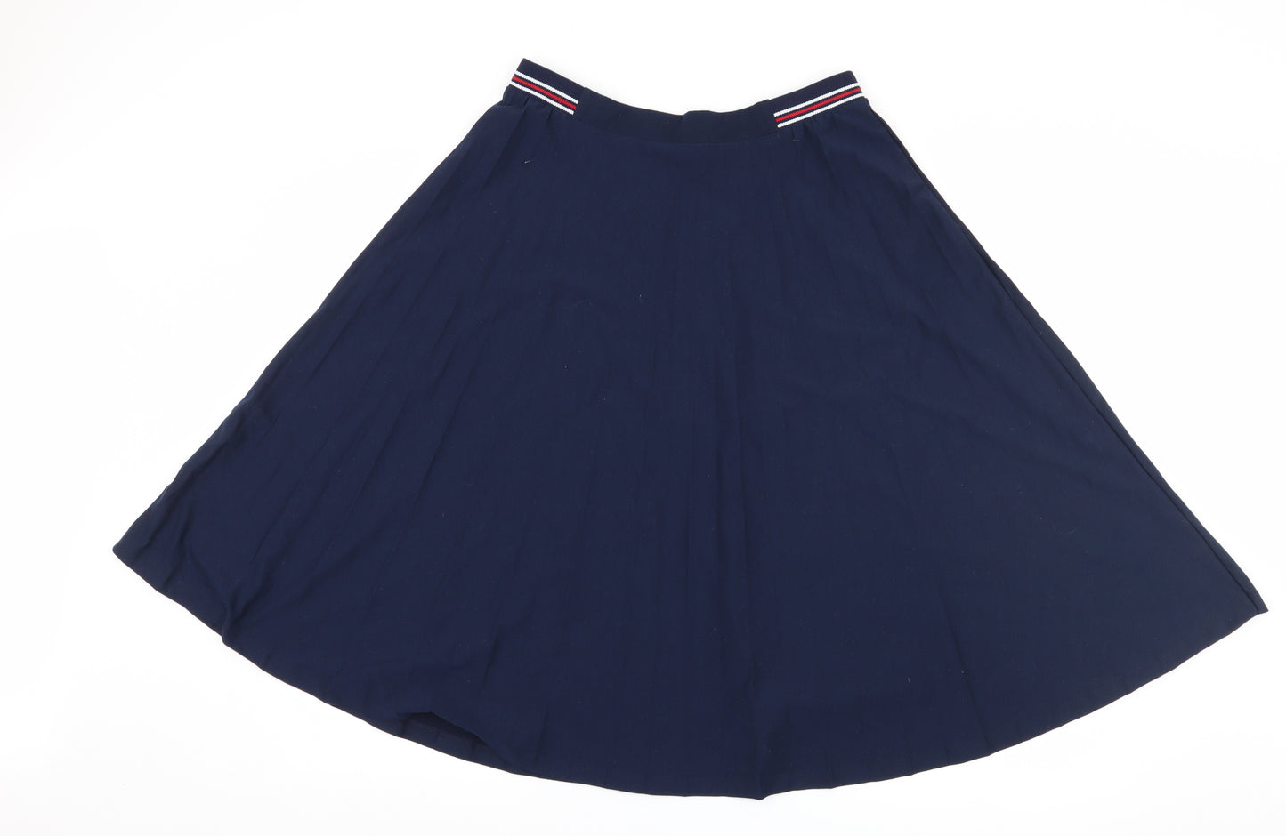 Marks and Spencer Womens Blue   Pleated Skirt Size 12