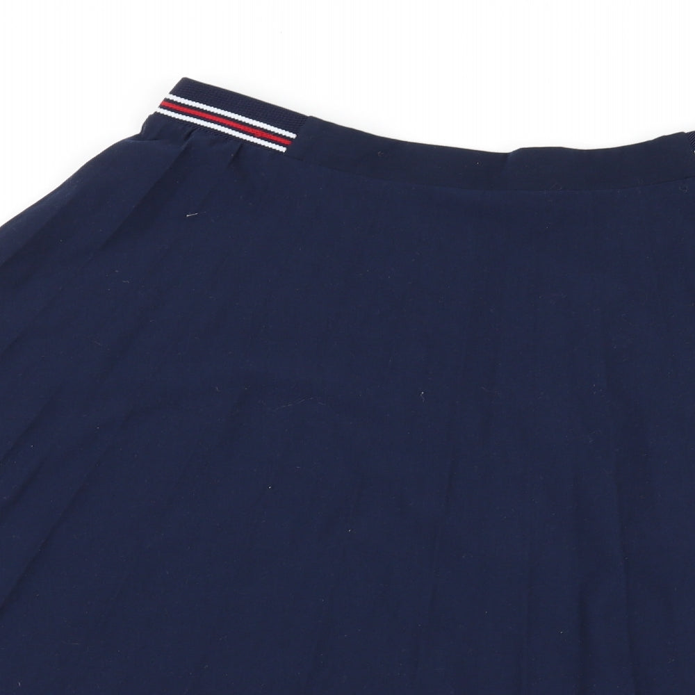 Marks and Spencer Womens Blue   Pleated Skirt Size 12