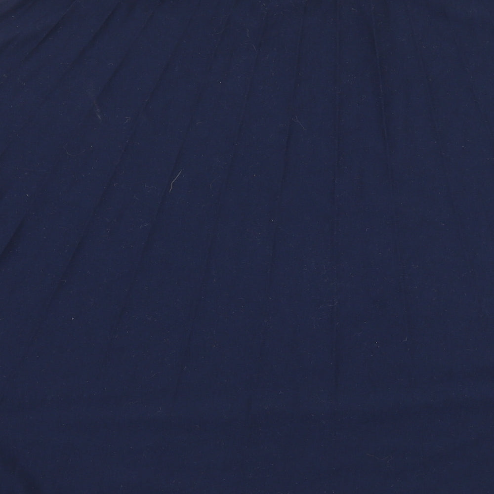 Marks and Spencer Womens Blue   Pleated Skirt Size 12