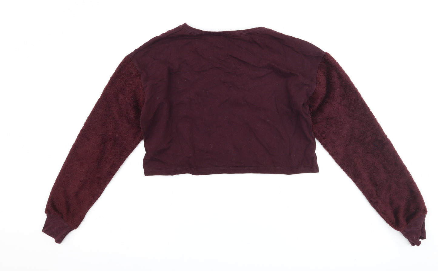 Select Womens Purple   Pullover Sweatshirt Size 12  - cropped