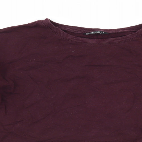 Select Womens Purple   Pullover Sweatshirt Size 12  - cropped