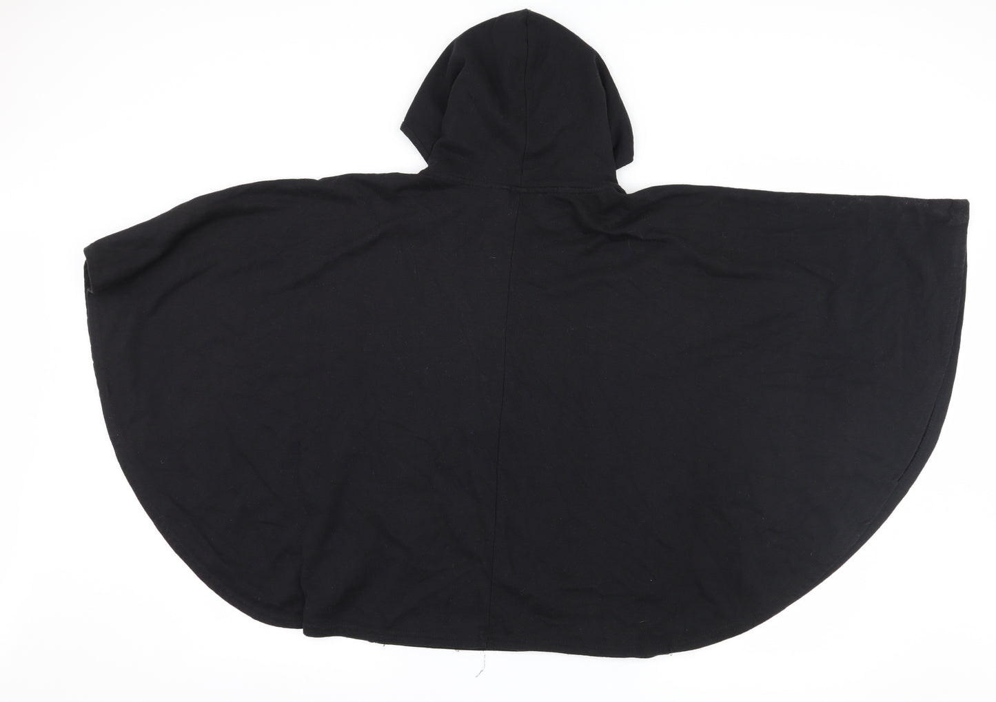 New Look Womens Black   Full Zip Hoodie Size 12  - batwing