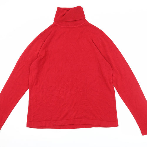 Jeff & Co Womens Red   Pullover Jumper Size L