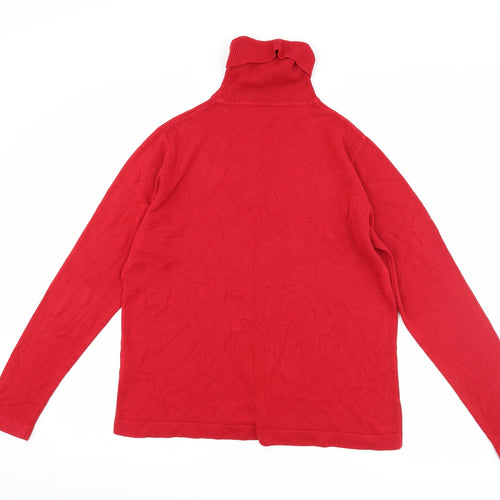 Jeff & Co Womens Red   Pullover Jumper Size L