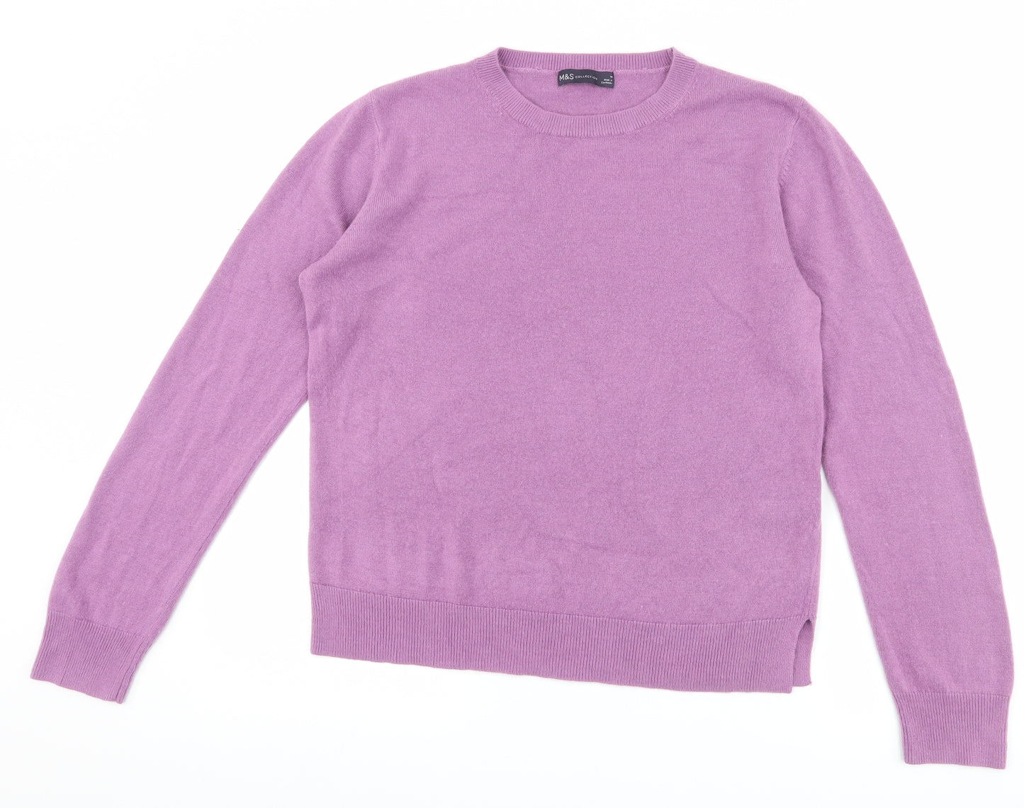 Marks and Spencer Womens Purple   Pullover Jumper Size 14