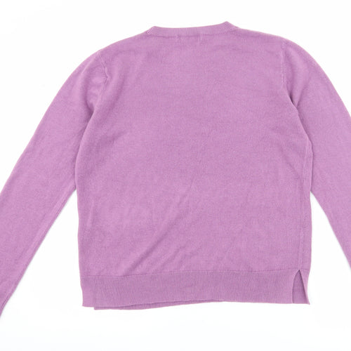 Marks and Spencer Womens Purple   Pullover Jumper Size 14