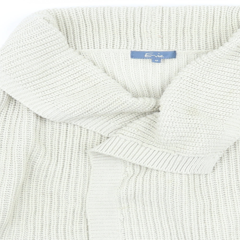 evie Womens Beige   Cardigan Jumper Size 12
