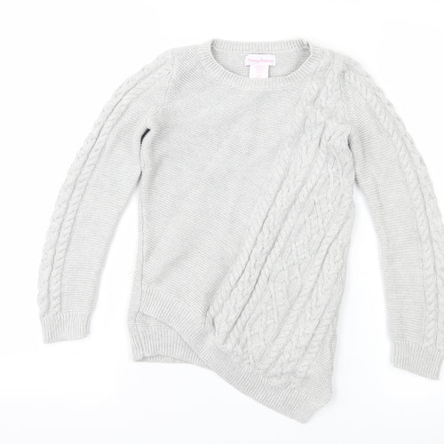 Tommy Bahama Girls Grey   Pullover Jumper Size 7-8 Years