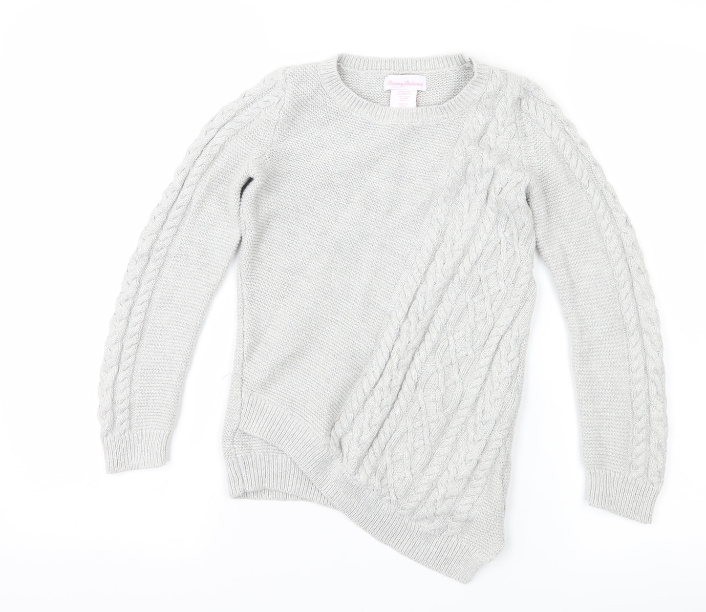 Tommy Bahama Girls Grey   Pullover Jumper Size 7-8 Years