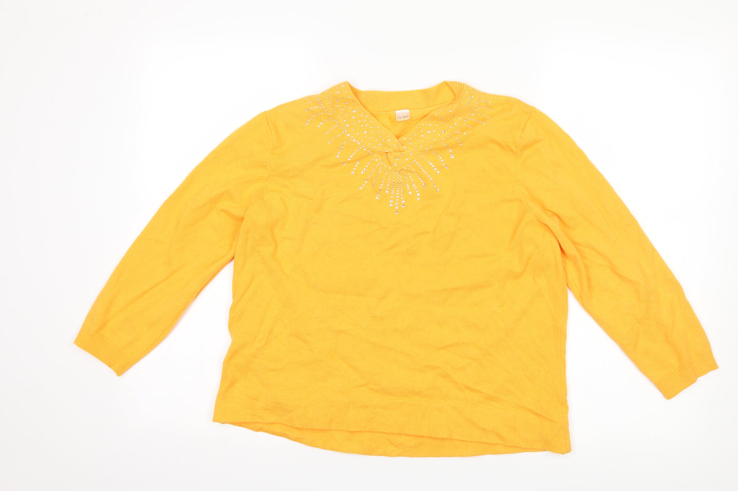 Preworn Womens Yellow   Pullover Jumper Size 14