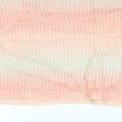 New Look Womens Pink Striped  Pullover Jumper Size M