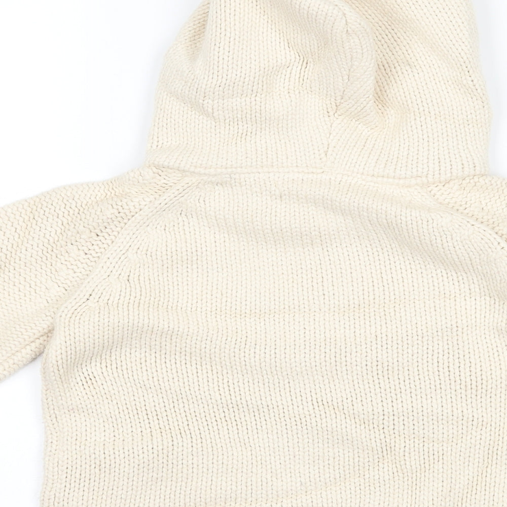 Blue Zoo Girls Beige   Pullover Hoodie Size 2-3 Years  - mouse