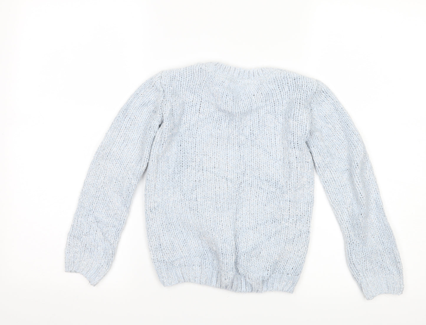 Primark Girls Blue   Pullover Jumper Size 6-7 Years  - Unicorn