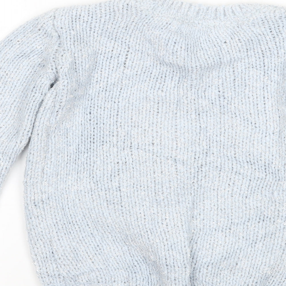 Primark Girls Blue   Pullover Jumper Size 6-7 Years  - Unicorn