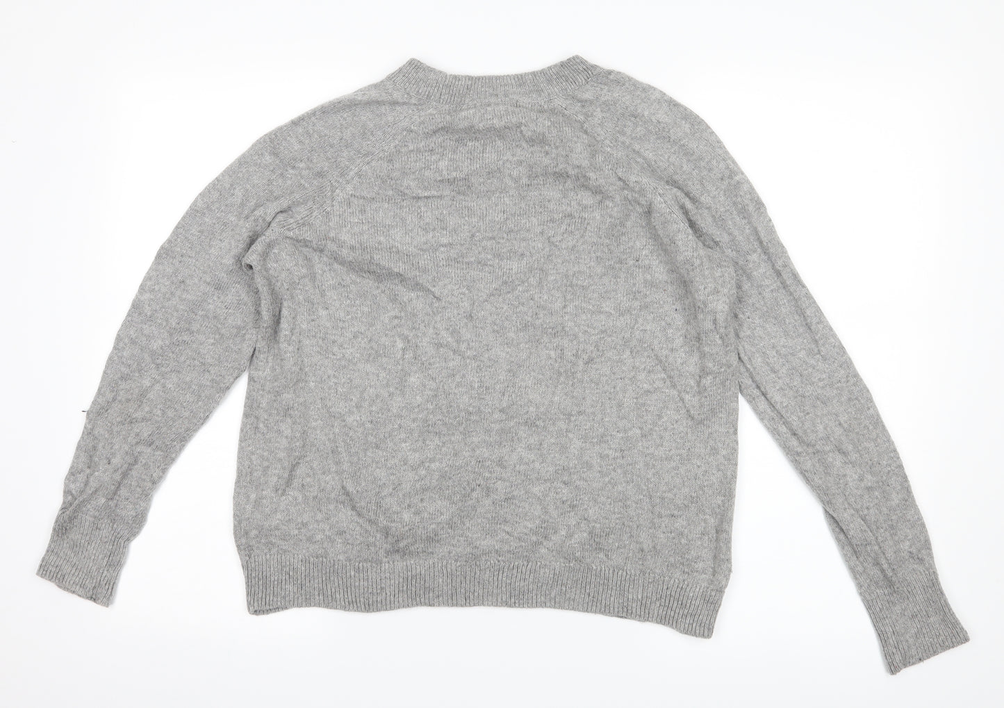 H&M Womens Grey   Pullover Jumper Size S  - christmas slogan