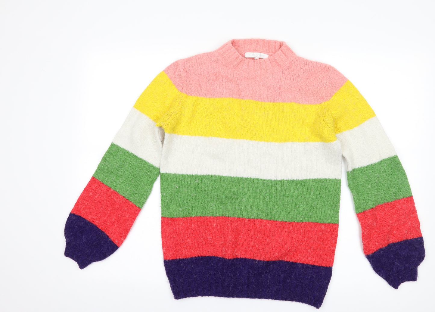 NEXT Womens Multicoloured Striped  Pullover Jumper Size XS