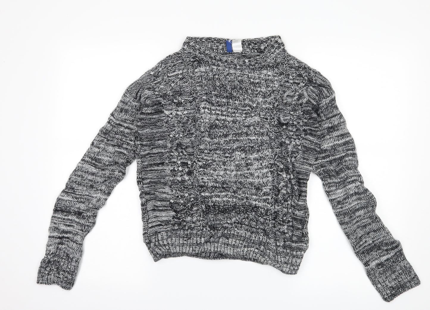H&M Womens Black   Pullover Jumper Size S