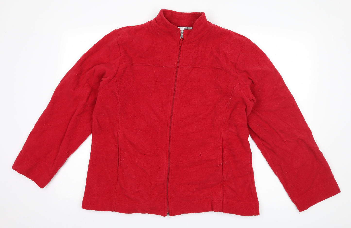 TIGI Womens Red  Fleece Jacket  Size 18