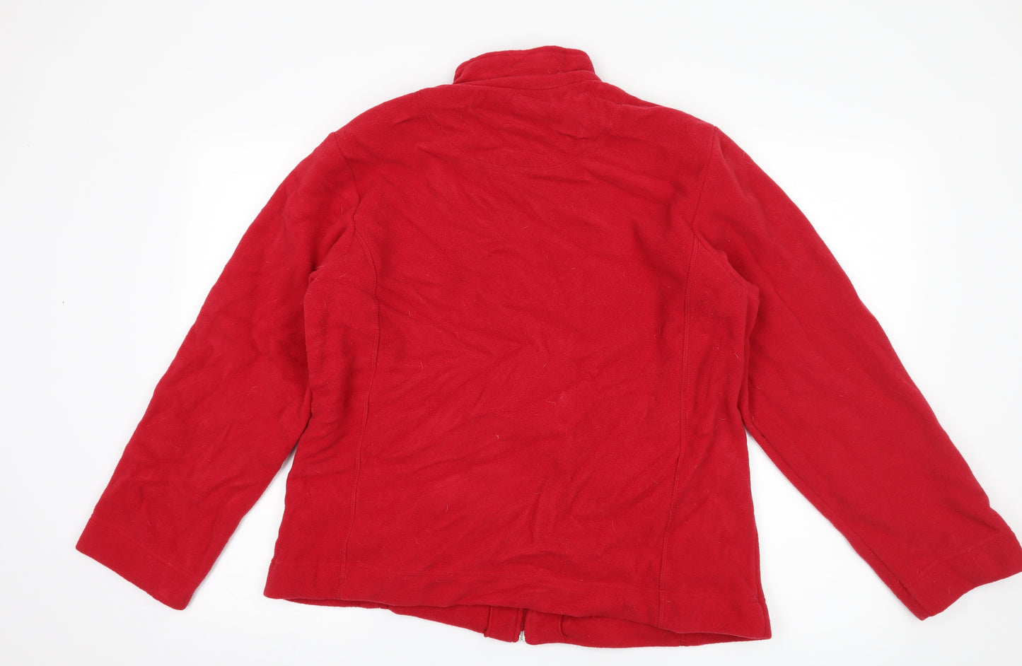TIGI Womens Red  Fleece Jacket  Size 18