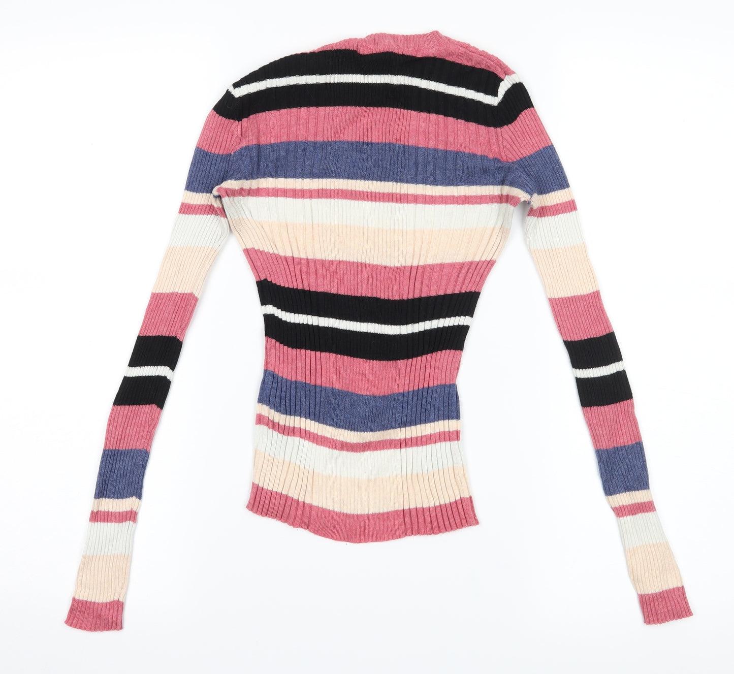 Atmosphere Womens Pink Striped  Pullover Jumper Size 8
