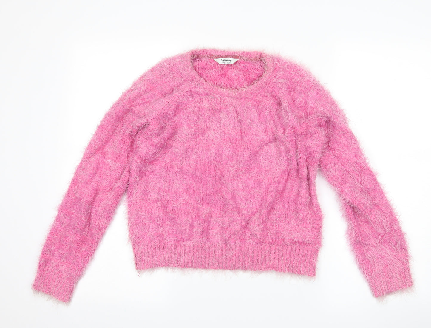 Tammy Girls Pink   Pullover Jumper Size 15-16 Years