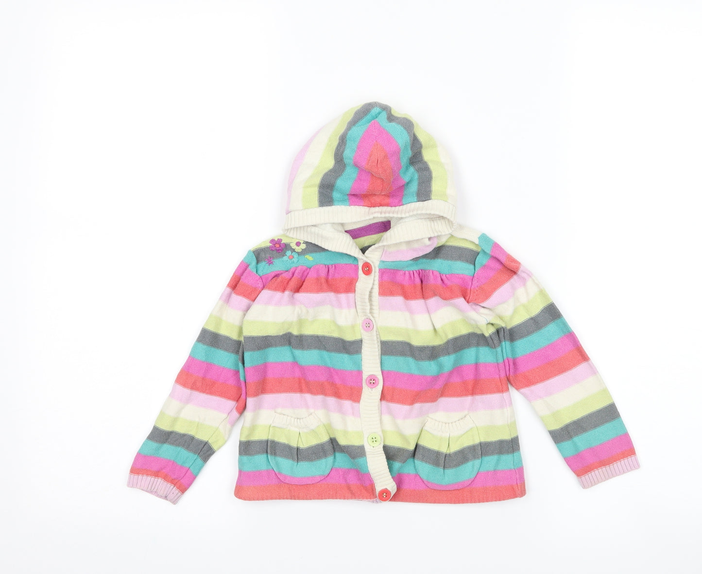Marks and Spencer Girls Multicoloured Striped  Jacket  Size 18-24 Months