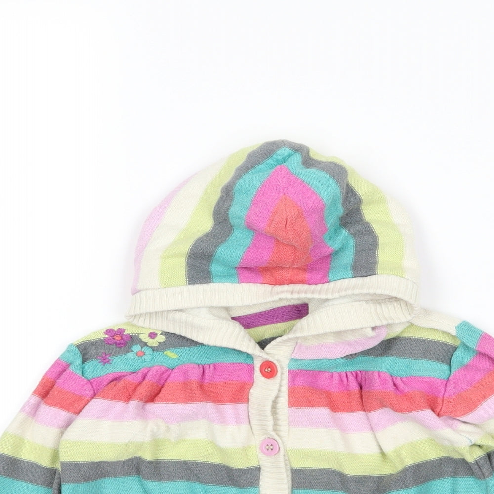 Marks and Spencer Girls Multicoloured Striped  Jacket  Size 18-24 Months