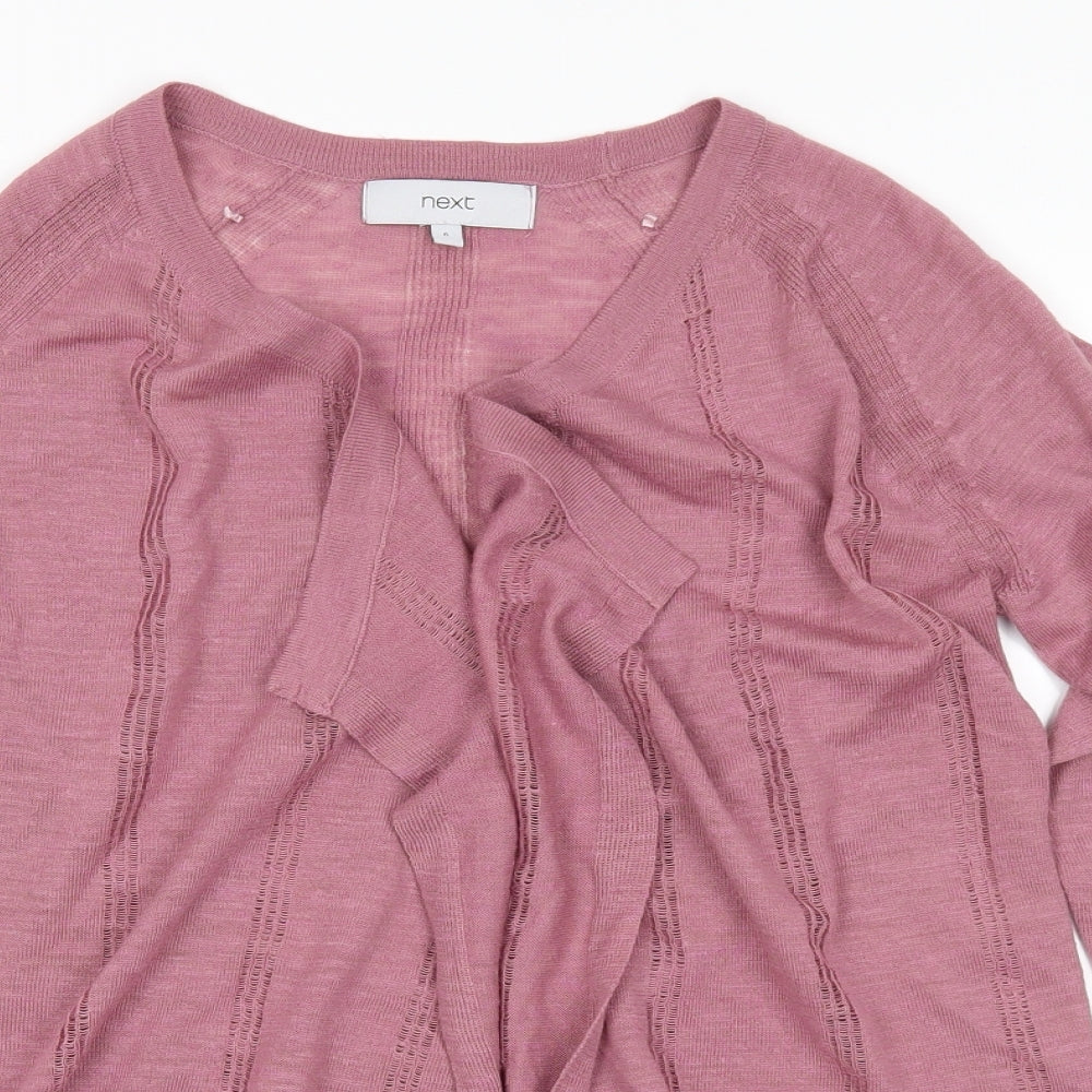 NEXT Womens Pink  Knit Cardigan Jumper Size 10