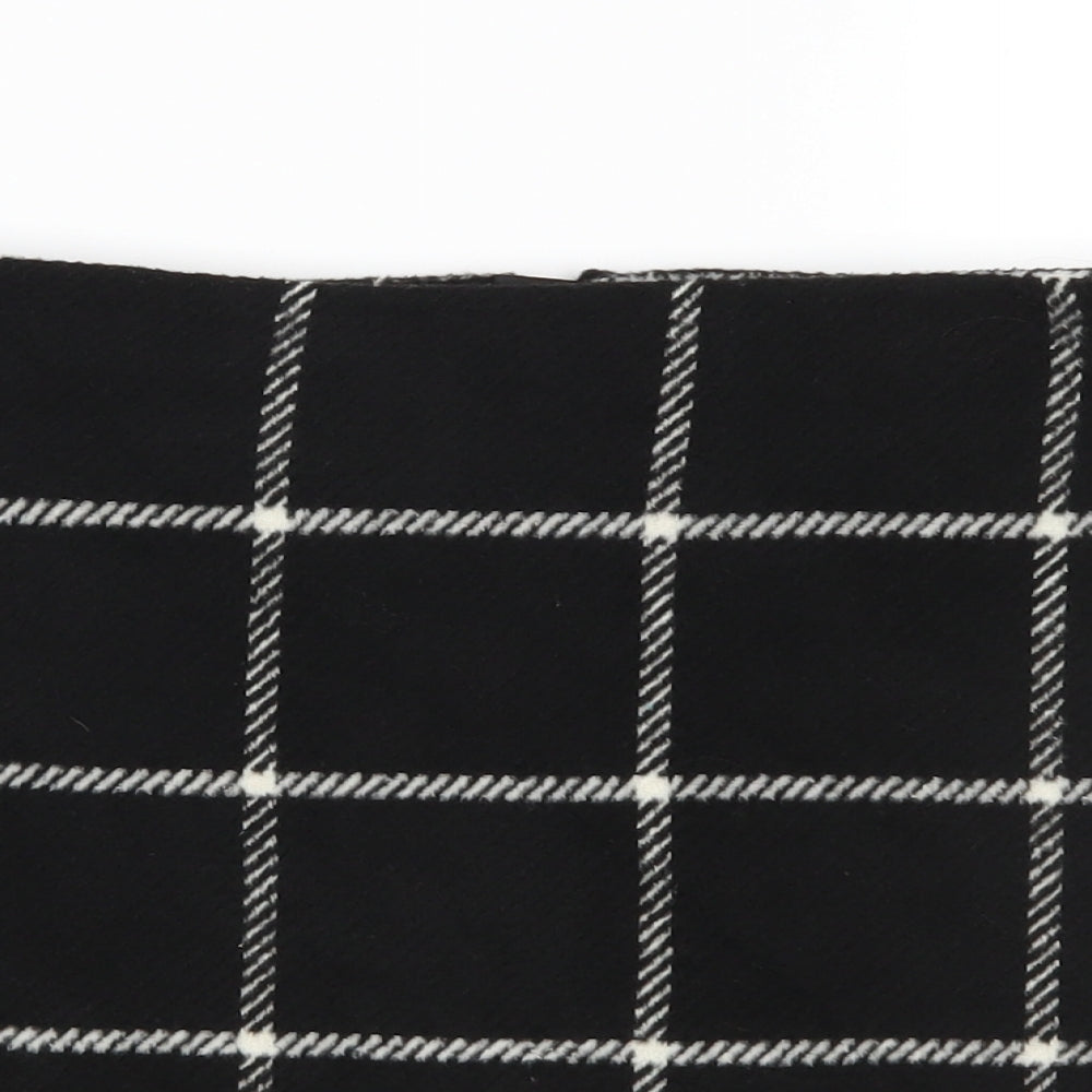 George Womens Black Check  A-Line Skirt Size 12