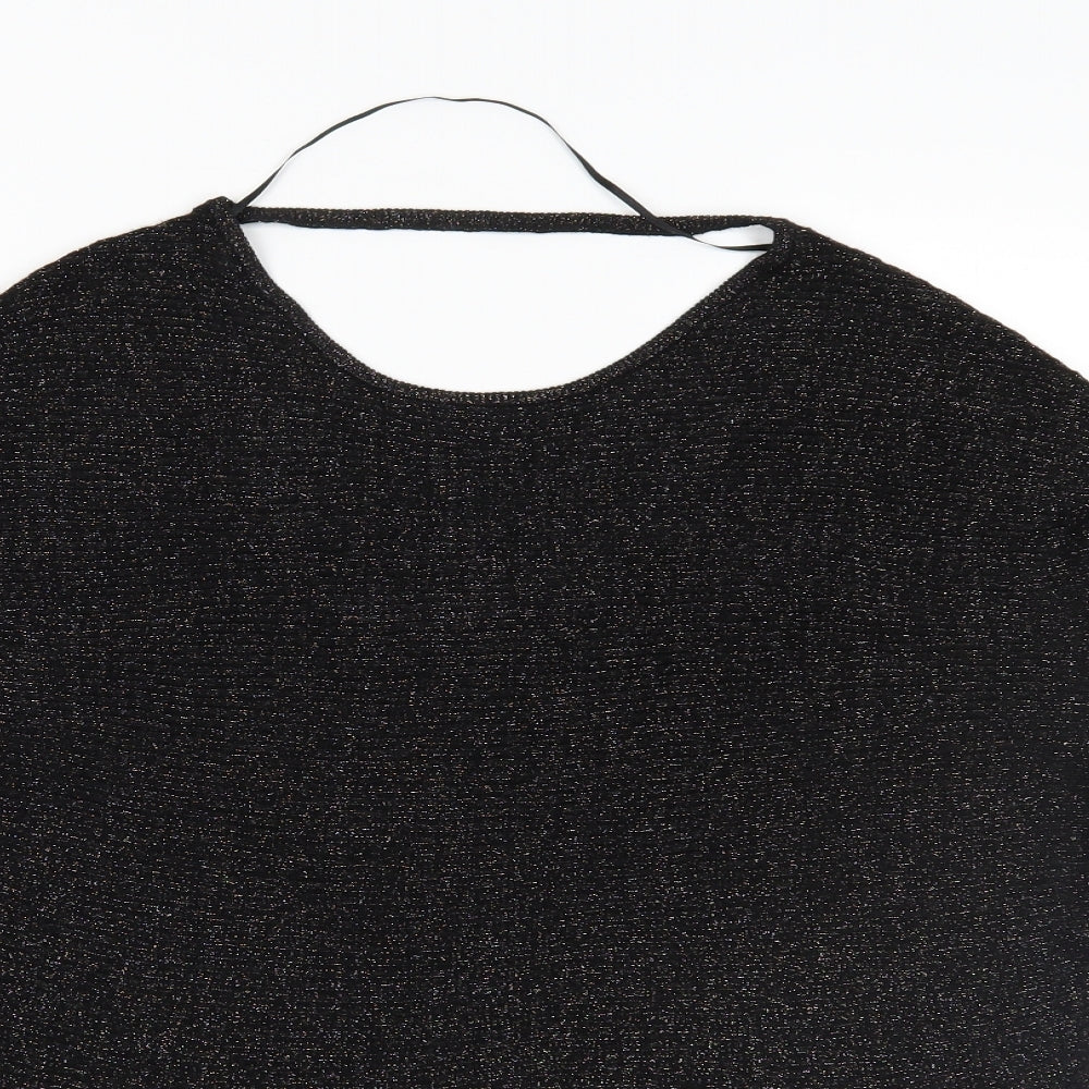 Bershka Womens Black  Knit Pullover Jumper Size M