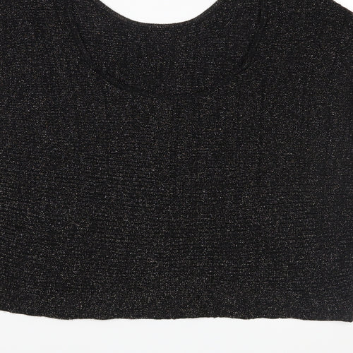 Bershka Womens Black  Knit Pullover Jumper Size M