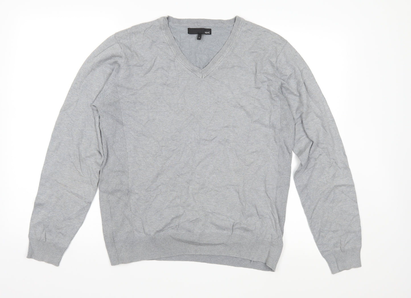 NEXT Mens Grey  Knit Pullover Jumper Size M