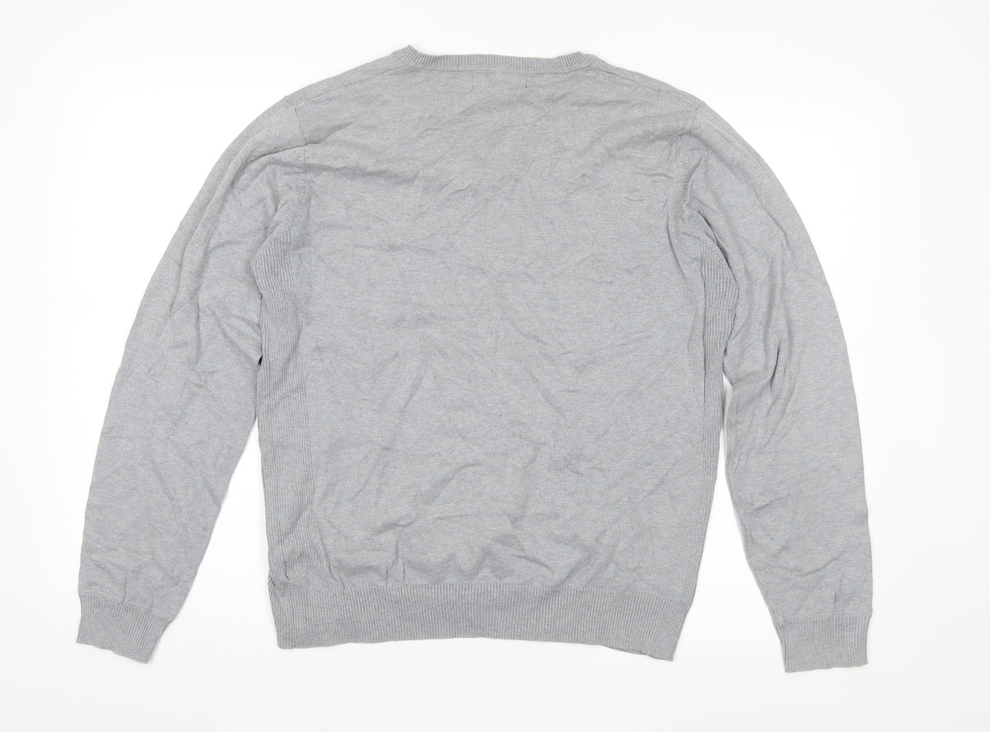 NEXT Mens Grey  Knit Pullover Jumper Size M
