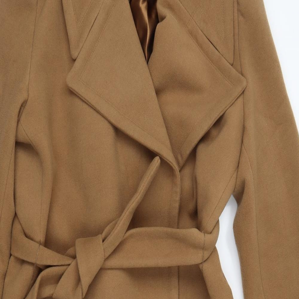 Giacomo Womens Brown   Overcoat Coat Size XL
