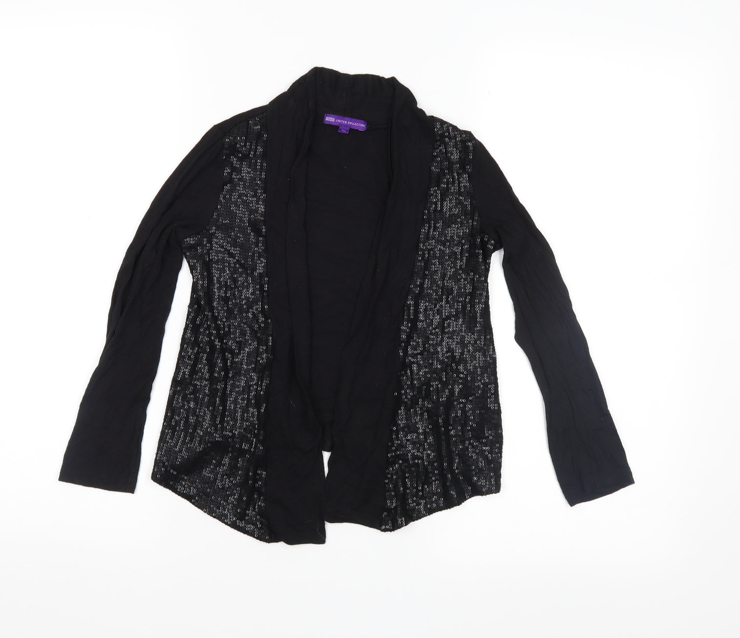 Marks and Spencer Girls Black  Jersey Basic Blouse Size 6-7 Years