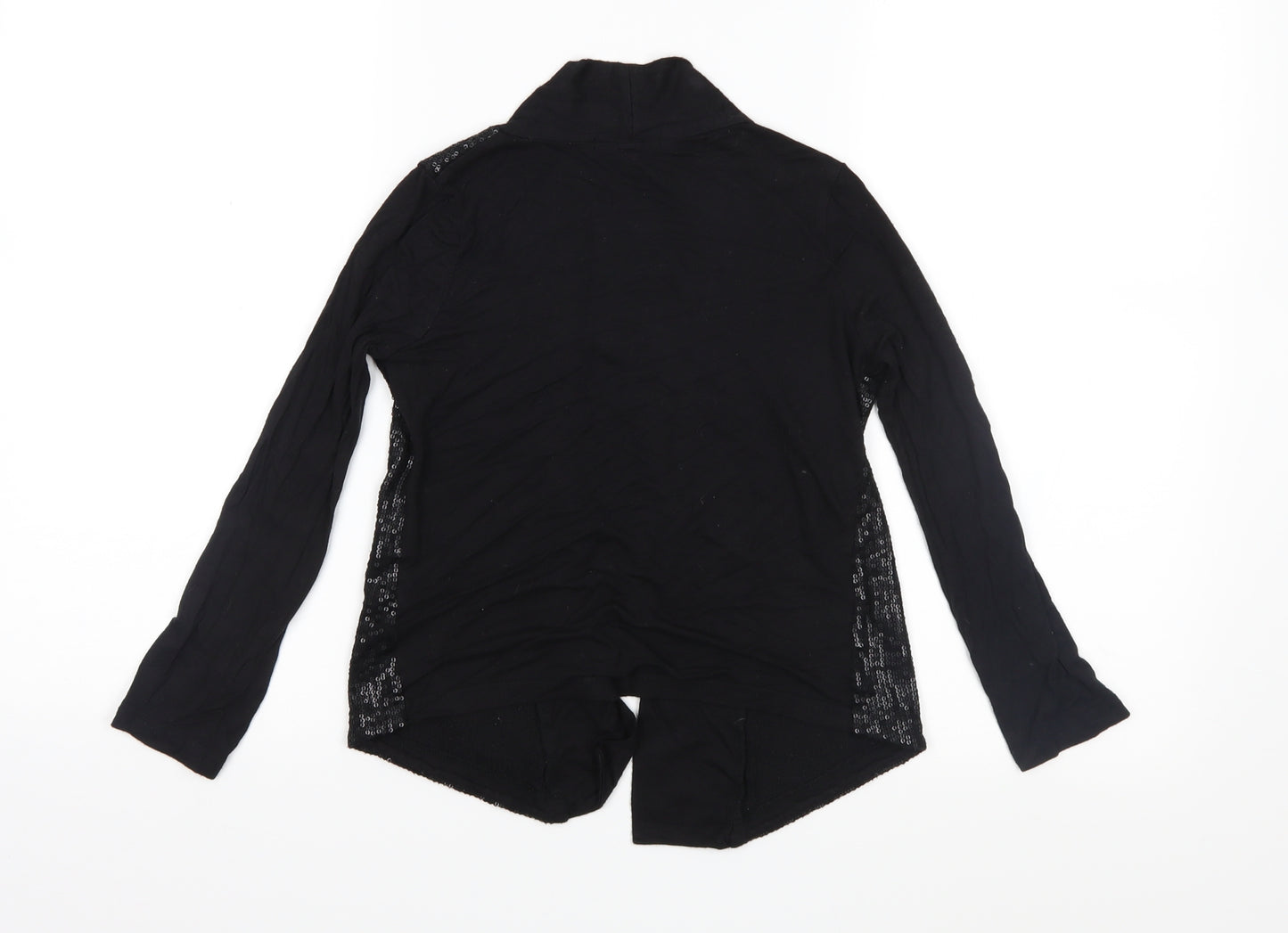 Marks and Spencer Girls Black  Jersey Basic Blouse Size 6-7 Years