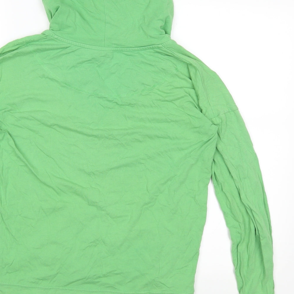 BAM Womens Green  Jersey Pullover Hoodie Size 10