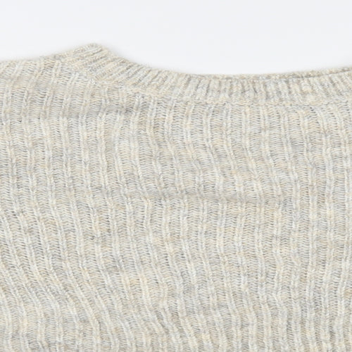 Topshop Womens Beige  Knit Pullover Jumper Size S