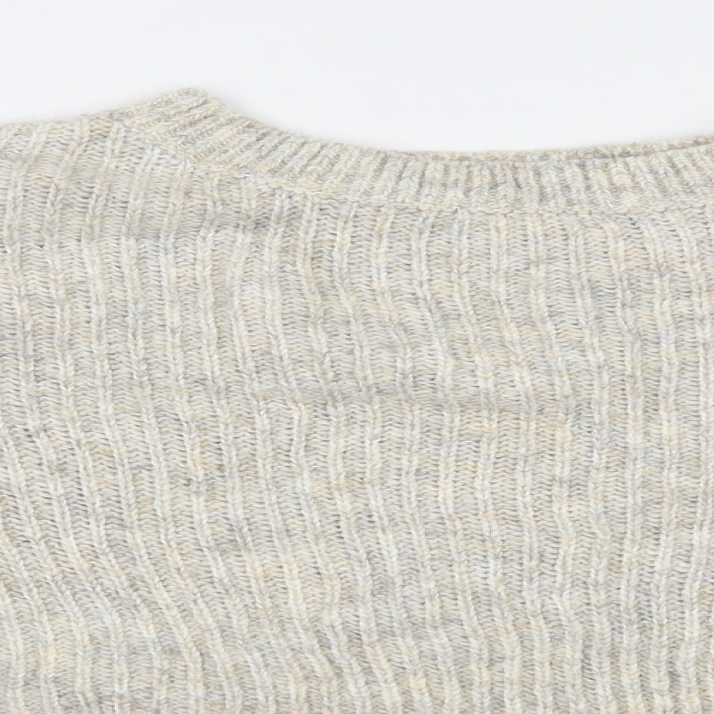 Topshop Womens Beige  Knit Pullover Jumper Size S