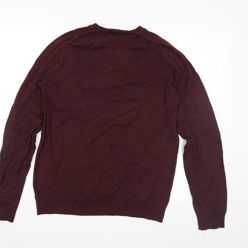 NEXT Mens Purple  Knit Pullover Jumper Size M