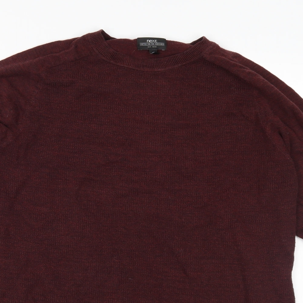 NEXT Mens Purple  Knit Pullover Jumper Size M