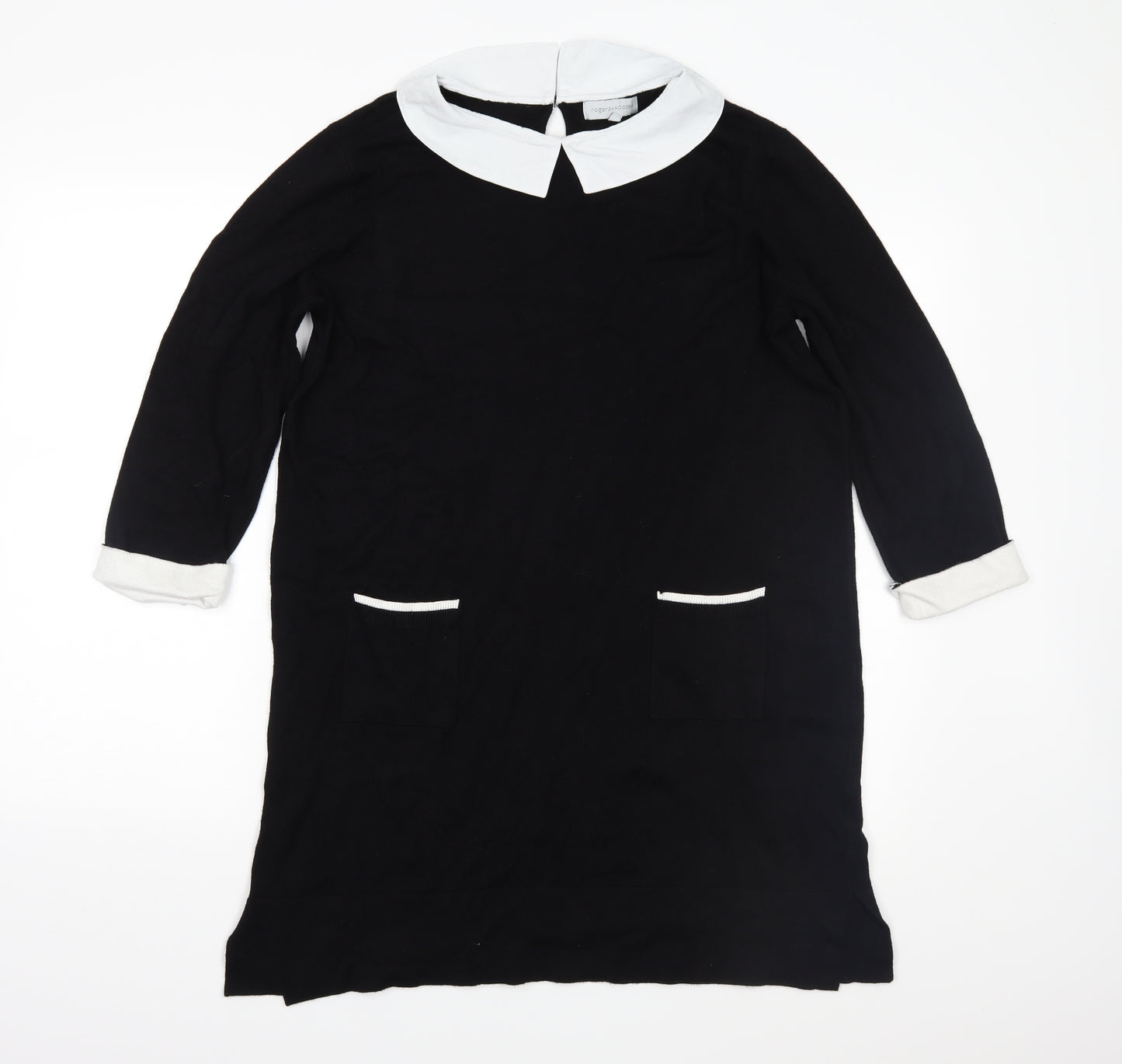 Rogers+Rogers Womens Black  Knit Pullover Jumper Size 18