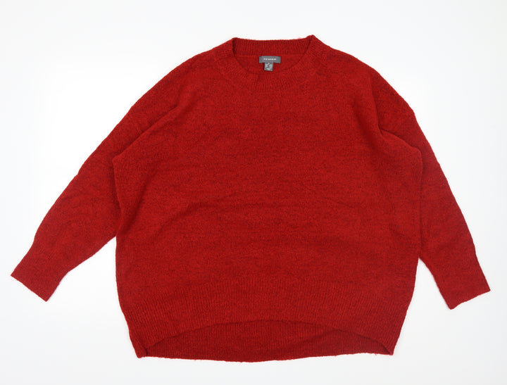 Primark Womens Red  Knit Pullover Jumper Size XL
